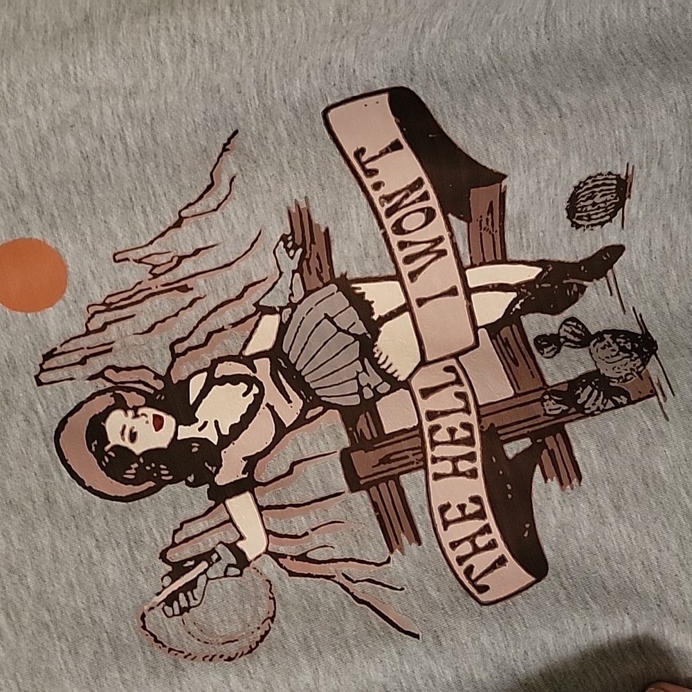 Grey Cowgirl Crewneck sweater